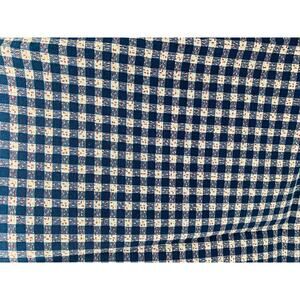 Quilting Cotton Fabric By The Yard 56" Wide Crafting Blue Check Red Flecks White